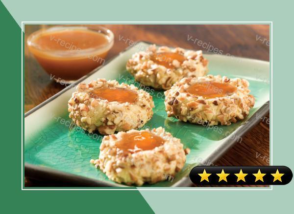 Caramel Apricot Thumbprint Cookies recipe