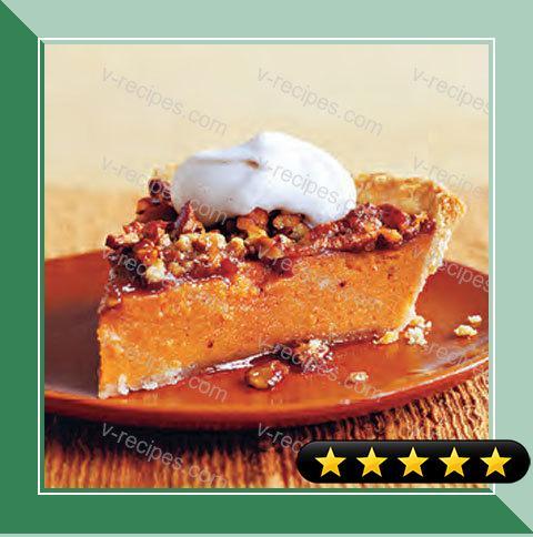 Sweet Potato and Pecan Pie with Cinnamon Cream recipe