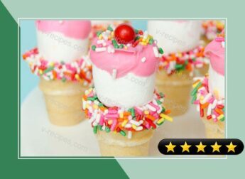 Marshmallow Ice Cream Cones recipe