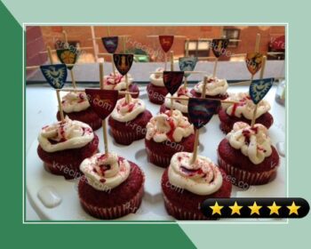 Game of Thrones Red Velvet Cupcakes With Cream Cheese Frosting recipe