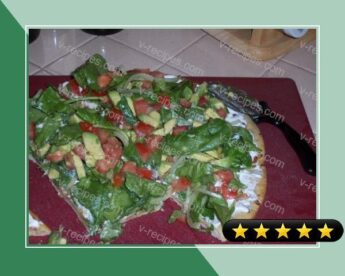 Drake Hogestyn's Salad Pizza recipe