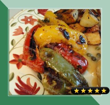 Baked Peppers Au Gratin recipe