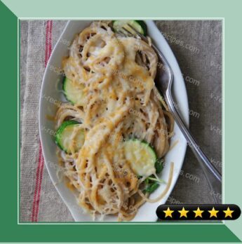 Whole Wheat Spaghetti and Zucchini Mac and Cheese recipe