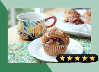 Cherry Walnut Coffee Cake Muffins recipe