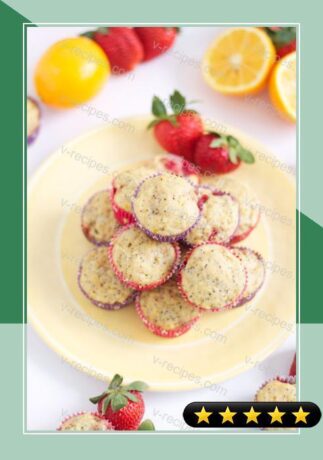 Strawberry-Meyer Lemon-Poppy Seed Muffins recipe