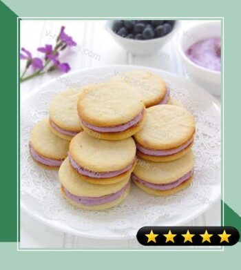 Lime Sugar Sandwich Cookies With Blueberry Cream Filling recipe