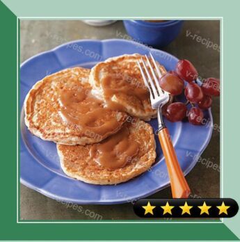 Multi-Grain Pancakes With Peanut Butter Maple Spread recipe