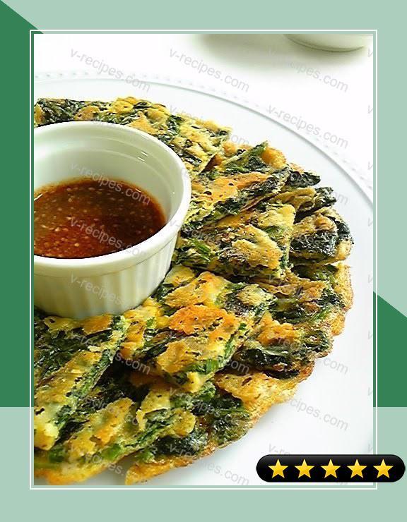 Crispy Crunchy Cheese and Spinach Chijimi recipe