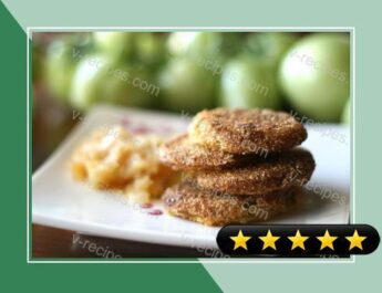 Fried Green Tomatoes with Caramelized Onions recipe