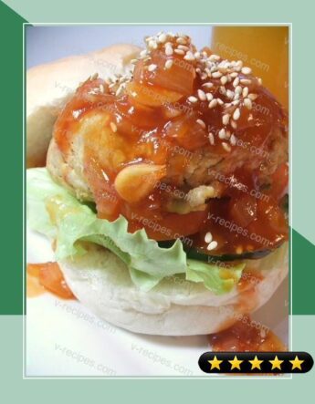 Vegetarian Burger with Sweet & Sour Sauce recipe