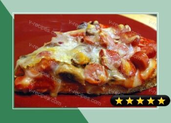 Veggie and Pepperoni Pizza recipe