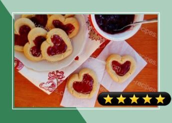 PB and J Heartprint Cookies recipe