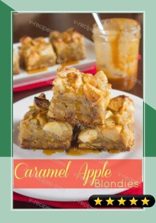 Caramel Apple Blondies recipe
