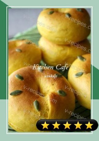 Kabocha Squash Bagels recipe
