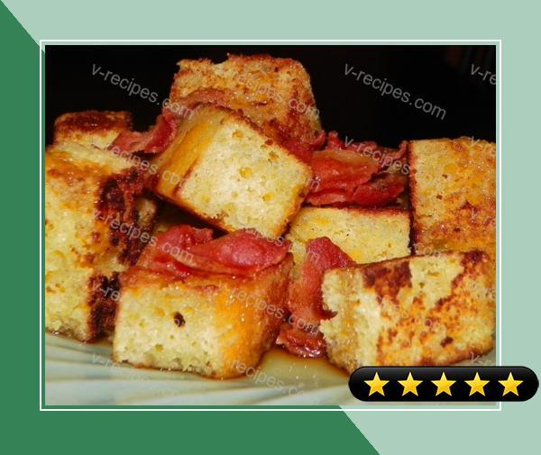 Fried Cornbread With Maple Syrup recipe