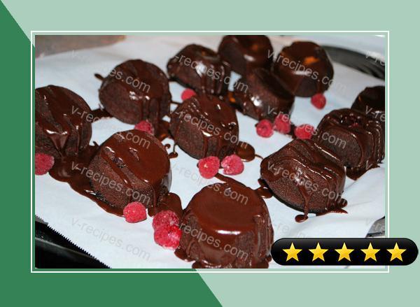 Double Chocolate-Raspberry Upside Down Cupcakes recipe