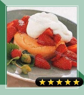 Strawberry Shortcakes with Vanilla-Orange Syrup recipe