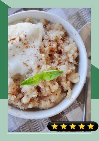 Old Fashioned Slow Cooker Rice Pudding recipe