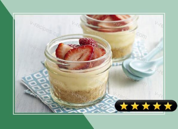 Strawberry-Lemon Cheesecake in a Jar recipe
