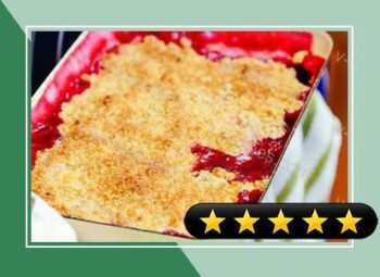Spiced Cranberry and Apple Crumble Recipe recipe
