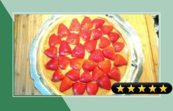 French strawberries pie with vanilla cream recipe