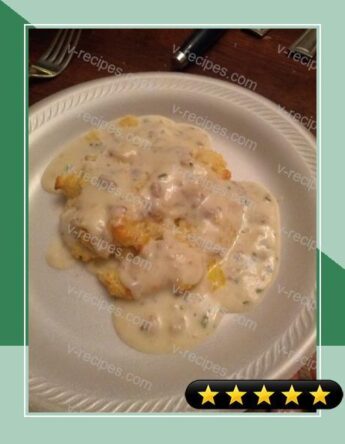 Onion and Chive Biscuits and Gravy recipe