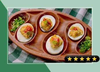 Pump Up Your Picnic: Kimchi Deviled Eggs recipe