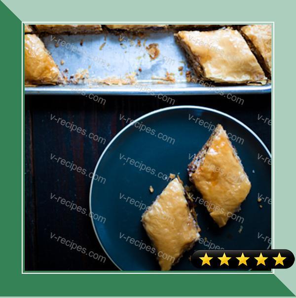 Baklava with Walnuts and Chocolate Chips recipe