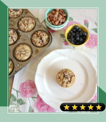 Gluten Free Blueberry Almond Muffins with Almond Crumb Topping recipe