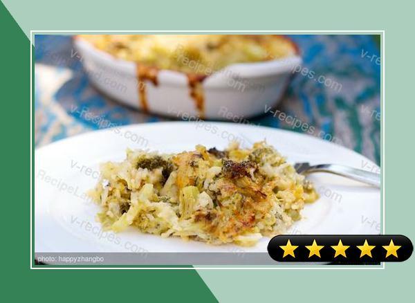 Improved Broccoli, Cheese and Rice Casserole for Two recipe
