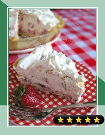 Strawberry Vanilla Wafer Icebox Pie recipe