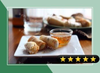 Baked Spring Rolls with Easy Thai Dipping Sauce recipe