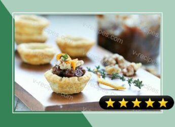 Blue Cheese Tartlets With Fig Jam and Walnuts recipe