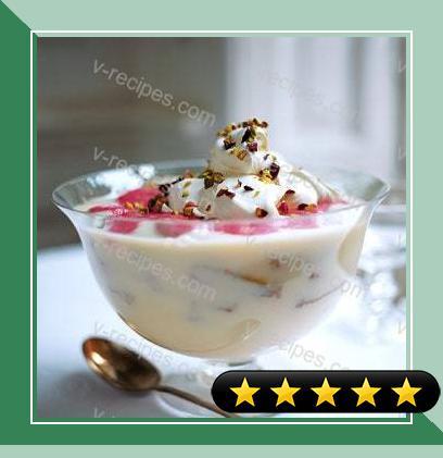 Pistachio Rhubarb Trifle recipe