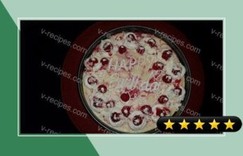 White chocolate raspberry swirl cheesecake topped with raspberries and sauce recipe
