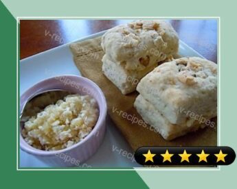 Buttermilk Blue Cheese Biscuits with Walnuts and Apple Thyme Butter recipe