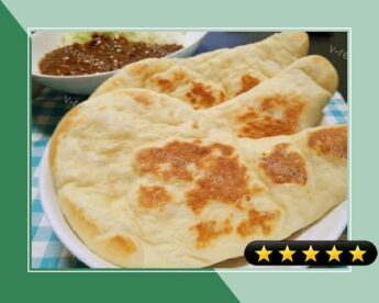 Easy Homemade Naan Bread (Plain or with Basil) recipe