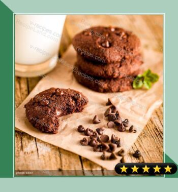 Chewy Double Chocolate Cookies recipe