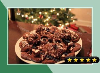 Double Chocolate Peppermint Cookies recipe