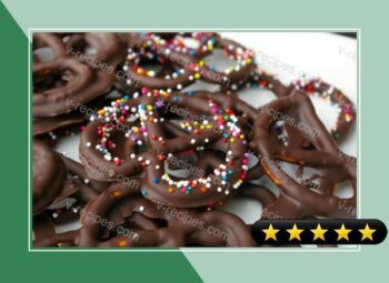 Chocolate-covered pretzels recipe