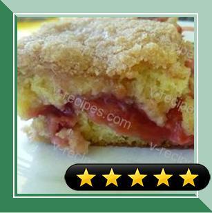 Strawberry Rhubarb Coffee Cake recipe