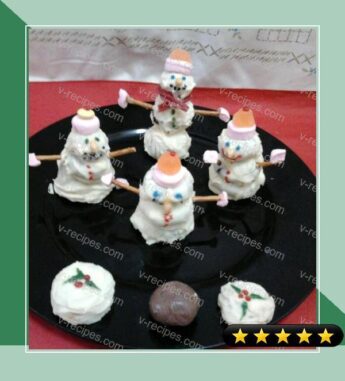 Ladybirds Christmas Snowman and Christmas Pudding Truffles recipe