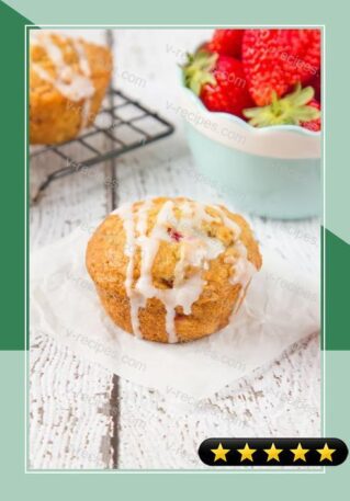 Strawberry and White Chocolate Oatmeal Muffins recipe