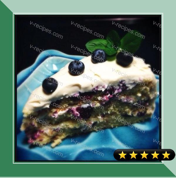 Blueberry and Cream Layer Cake recipe