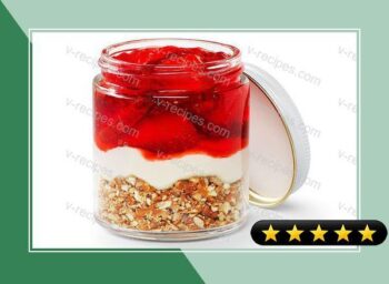 Mini Strawberry Pretzel Jars recipe