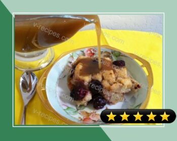 Blackberry Bread Pudding with a Maple Whiskey Sauce recipe