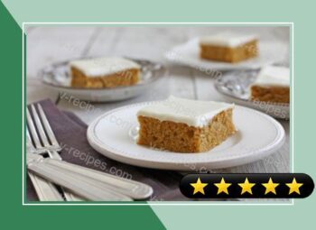 Cream Cheese Frosted Pumpkin Bars recipe