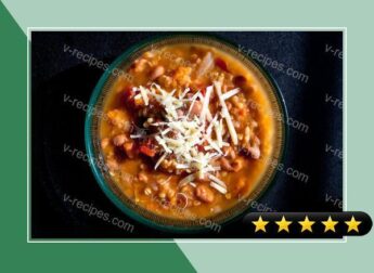 Bean and Farro Soup with Cabbage and Winter Squash recipe