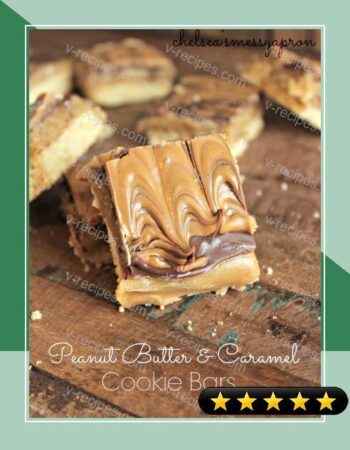Peanut Butter & Caramel Cookie Bars recipe