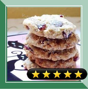 Chewy Oatmeal Cherry Toffee Crisps recipe